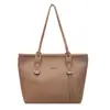 Bolsa Tote de Trabalho Retro com Textura para Mulheres 2025 Outono Grande Capacidade Simples Casual Versátil Bolsa de Ombro