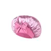 Gorro de satén personalizado transfronterizo para dormir, sombrero de invierno de una sola capa de ala ancha para mujer, sombrero de punto de color sólido de tela de satén para el posparto con parte superior redonda