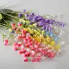 Simulación campana campana campana orquídea flor de campana pesca ceremonia de boda decoración de salón de bodas flor de techo pared de flores arreglo estilo Monet flor artificial