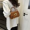 Estilo Extranjero Color Sólido Estilo Chanel Alta Textura Diseño Nicho Tendencia Bolso Cuadrado Pequeño Combinable Bolso de Mujer Bolso Cruzado Bolso de Mano de Alta Gama
