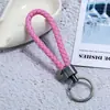 Llavero de Cuerda Trenzada de Cuero para Hombres y Mujeres, Llavero para Llaves de Coche de Pareja, Colgante Simple y Elegante, Modelo Más Vendido Transfronterizo