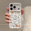 Adecuado para funda de teléfono Apple 17, protección de borde completo, modelo nuevo para iPhone 14, caricatura 16, diseño de alta gama moderno con múltiples cachorros lindos y suaves