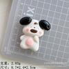 Accesorios de Algodón Resina Felices de Dibujos Animados Bricolaje Pegamento de Crema Funda de Teléfono Pasador Adorno para el Cabello Llavero Decoración Accesorio para el Cabello