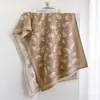 Novo Lenço Jacquard de Castanha Outono/Inverno 2026 para Mulheres, Estilo Ins, Sensação de Luxo, Xale para Sala com Ar Condicionado, Cachecol de Pescoço Espesso e Quente