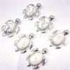 Colgante de Tortuga de Aleación de Gema de Cristal Natural Joyería Europa y Estados Unidos Comercio Electrónico Transfronterizo Suministro al por Mayor de Comercio Exterior