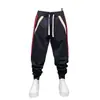 Nuevos pantalones casuales de otoño para hombre, forrados de polar y engrosados, corte slim, con paneles, elásticos, versátiles, pantalones rectos holgados
