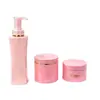 Botella de Loción Champú Rosa de Gama Alta de 500 ml, Tarro para Mascarilla Capilar de 300 ml, Botella de Plástico de Boca Ancha para Crema Facial, Materiales de Empaque para Cuidado de la Piel