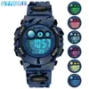 Reloj electrónico SYNOKE para estudiante, impermeable, colorido, luminoso, para niños, deportivo, de moda, regalo para niño