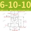Acero al Carbono Galvanizado Tuerca Remache Td-40-4/Td-60-6/Td-175-12Ras Conector de Cable en Ángulo Recto