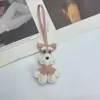 Colgante de perro Schnauzer llavero de piel sintética decoración de bolso coche regalo pequeño versátil regalo pequeño para el Festival Qixi