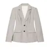 Fabricante de Ropa para Mujer Transfronterizo al por Mayor Nuevo Estilo 2026 Chaqueta de Traje Casual con Solapa de Manga Larga y Hombreras + Conjunto de Pantalones
