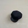 Chapéu octogonal de lã vintage em formato de nuvem para outono e inverno, com logo metálico e aba de couro, boina versátil que faz o rosto parecer menor, chapéu de jornaleiro pintor