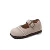 Sapatos Birkenth para Meninas 2025 Primavera e Outono Novos Sapatos de Couro Infantis Para Bebê Versátil Sola Macia Sapatos de Camada Única da Moda para Meninos