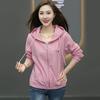 Chaqueta para Mujer para Primavera y Otoño 2026, Nuevo Cárdigan Elegante y a la Moda de Manga Larga, Chaqueta de Running con Capucha, Top Elegante de Tallas Grandes
