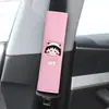 Suministros para coche caricatura funda para cinturón de seguridad cubierta protectora para hombro de seguridad alargada para hombres y mujeres lindo traje de decoración de coche Decoración interior