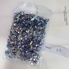 1440 Piezas de Joyería de Diamantes Planos para Uñas, Lujo Ligero, Elegantes Diamantes Azules para Uñas en Forma de Ojo de Caballo Torcido Mini Grandes y Pequeños