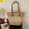Bolso Tejido de Paja Moda Clásica, Bolso de Hombro Más Vendido, Gran Capacidad, Estilo Casual de Playa Vacacional, Marca Princess, en Stock al por Mayor