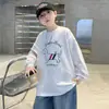Roupas Infantis Camiseta de Manga Longa Primavera para Meninos 2026 Novo Estilo Primavera e Outono para Crianças Maiores Camiseta de Segunda Pele para Meninos Primavera Venda por Atacado