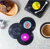 Posavasos de Discos de Vinilo Retro, Posavasos Creativos de Vinilo Aislantes de Calor, Posavasos de CD, Regalos de Plástico para Uso Diario en el Hogar