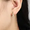 Brincos Rakol com Design de Grãos de Arroz Paralelos com Brincos de Design de Diamante para Mulheres Novos Estilos de Brincos para Mulheres