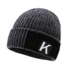Gorro de Punto Engrosado con Felpa Invierno para Hombre Protección para Orejas a Prueba de Viento Protección contra el Frío Gorro de Lana Pullover Gorro de Esquí para Jóvenes