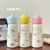 Caneca Térmica de Desenho Animado de Alto Valor para Meninas, Portátil de Aço Inoxidável, Grande Capacidade, Copo com Isolamento Frio, Feminino, Fofo, para a Escola