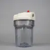 Botella de filtro de 5 pulgadas con dientes de cobre de 4 puntos, pared engrosada, válvula de alivio de presión, conexión interna americana de 6 puntos, botella de filtro transparente AS
