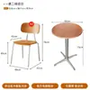 Mesas e Cadeiras de Madeira Maciça Minimalistas Modernas para Café, Sofás de Canto para Refeições Comerciais, Conjunto de Mesas e Cadeiras de Jantar com Entrega Incluída