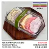 Caja de Embalaje para Rollo Suizo de 4 Piezas, Caja para Postre Rollo de Pastel Cortado Rollo Reina, Caja Transparente Engrosada Antiempañante para Llevar
