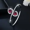 Pulsera de Moda de Lujo Ligero con Diamantes Completos Transfronteriza Europea y Americana Más Vendida para Mujer, Pulsera de Circonita Versátil Simple y de Gama Alta al por Mayor