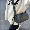 Bolso Acolchado Cilíndrico de Moda de Verano para Mujer, Correa Ancha para el Hombro, Elegante Bolso Cubo de Tela Oxford, Bolso de Hombro Cruzado Tipo Almohada 2026