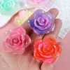 Múltiples Opciones Disponibles~ Parches de Resina de Colores Arcoíris Semitransparentes Luminosos Flor de Rosa Materiales para Accesorios de Joyería DIY Venta al por Mayor