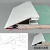 Delgado como el Ala de una Cigarra, Canaleta para Luminaria de Techo Suspendido con Perfil de Borde Biselado, Iluminación de Pared Lineal con Arco de Luz para Sala de Estar