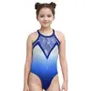 Ropa de Gimnasia Infantil Transfronteriza, Nueva Ropa Deportiva de Competición y Entrenamiento Estampada de Secado Rápido y Alta Elasticidad, Mono Popular con Imitación de Diamantes