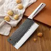 Cuchillo de cocina de acero inoxidable para el hogar para mujeres, cuchillo de carnicero integrado de acero completo para cortar carne y verduras, cuchillo de chef, cuchillo para rebanar