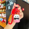 Llavero de Panda Colgante Pequeño Estilo Chino Panda de Dibujos Animados de Silicona Colgante para Llaves Spinner Infantil