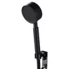 Cabezal de ducha con filtro presurizado reforzado de acero inoxidable 304 negro cabezal único ducha pequeña baja presión de agua juego cabezal de ducha