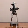 Artesanato Criativo do Homem de Ferro, Enfeites de Metal, Design Temático de Música, Estilo Minimalista Moderno para Decoração de Casa