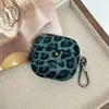 Estilo Coreano Nuevo Estuche Protector Personalizado con Estampado de Leopardo para Apple AirPods 4ª Generación, Estuche Duro de Imitación de Cuero para Apple Pro2 Transfronterizo