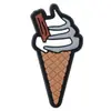 Nuevo Lindo Dibujo Animado de Helado Parche de Goma Suave de PVC Funda para Teléfono Accesorio para el Cabello Broche Accesorios para Joyería DIY