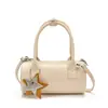 Elegante y con estilo bolso de mano pequeño para mujer, nuevo bolso cruzado versátil de moda 2026, exquisito bolso cilíndrico de mano, bolso tote pequeño