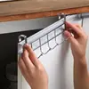 Cabide criativo de aço inoxidável sem furos, sem marcas, gancho de aço inoxidável para trás de portas de armário, cabide montado na porta da cozinha