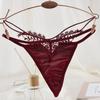 Nueva ropa interior sexy transfronteriza para mujer, moda europea y americana, encaje sexy para mujer, tanga transparente, pantalones de malla transparente
