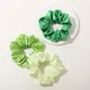 Goma para el pelo de satén Amazon, Cuerda para el pelo de satén de color liso, Alta elasticidad, No daña el pelo, Versátil