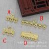 Hongxing Joias DIY Cobre Cor Dourada 24K Conserva Cor Multi-Estilo Multi-Furo Acessórios de Conexão Pingente Grampo de Cabelo Franja B1663