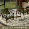 Mesa y Sillas de Ocio para Balcón, Combinación de Una Mesa y Dos Sillas, Juego de Tres Piezas, Sillón Individual Pequeño, Hotel B&B Café