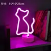 Lâmpada de Mesa para Modelagem LED Neon Transfronteiriça Lâmpada de Atmosfera Celebridade da Internet Decoração de Quarto para Festas de Natal Lanterna