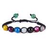 Pulsera de cuentas con hebilla magnética de nuevo diseño superventas transfronteriza, pulsera tejida a mano de moda de fábrica en stock al por mayor