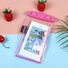 Bolsa de Celular Luminosa à Prova d'Água Estilo Braçadeira para Uso Externo, Praia, Mergulho, Rafting, Natação, Bolsa à Prova d'Água com Cordão de PVC, Produto Popular