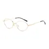 Armações de óculos de metal com aro fino feitas sob medida para mulheres, adequadas para os mercados europeu e americano transfronteiriços, bloqueadoras de luz azul, lentes sem grau, podem ser equipadas com lentes de grau, oferecendo um toque de luxo